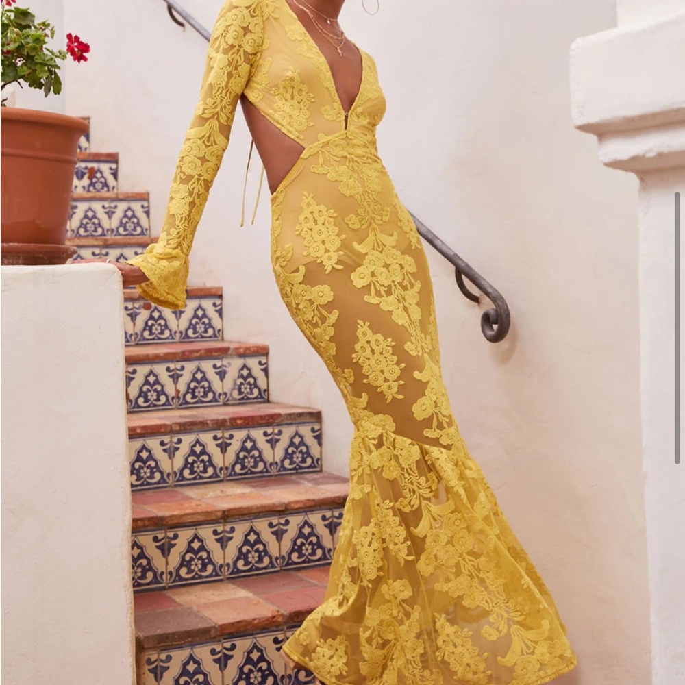 Jodie Cut Out Mesh Maxi Dress - Picture 4 of 7